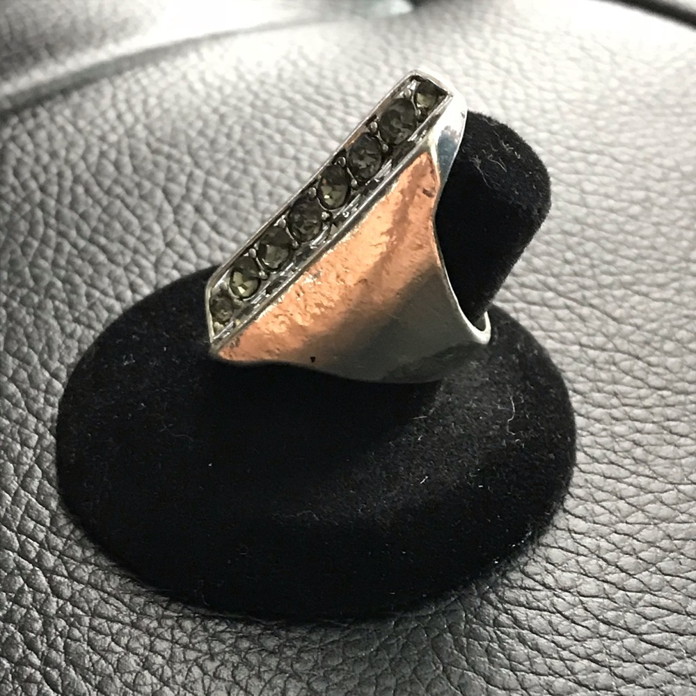 Long Silver Diamond Ring 💍 - Picture 5 of 6